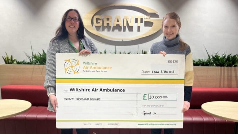 Grant UK donates a further £20,000 to Wiltshire Air Ambulance