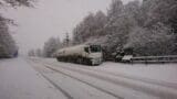 Fuel tanker in the snow